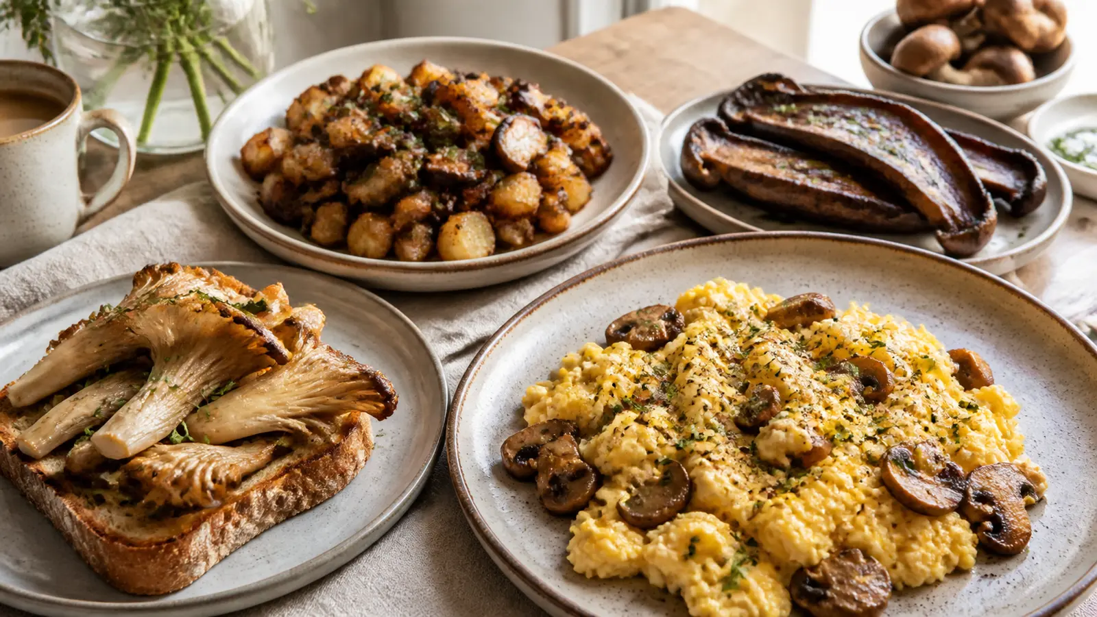 5 Best Mushrooms for Breakfast, From Fast Eggs to Weekend Hash