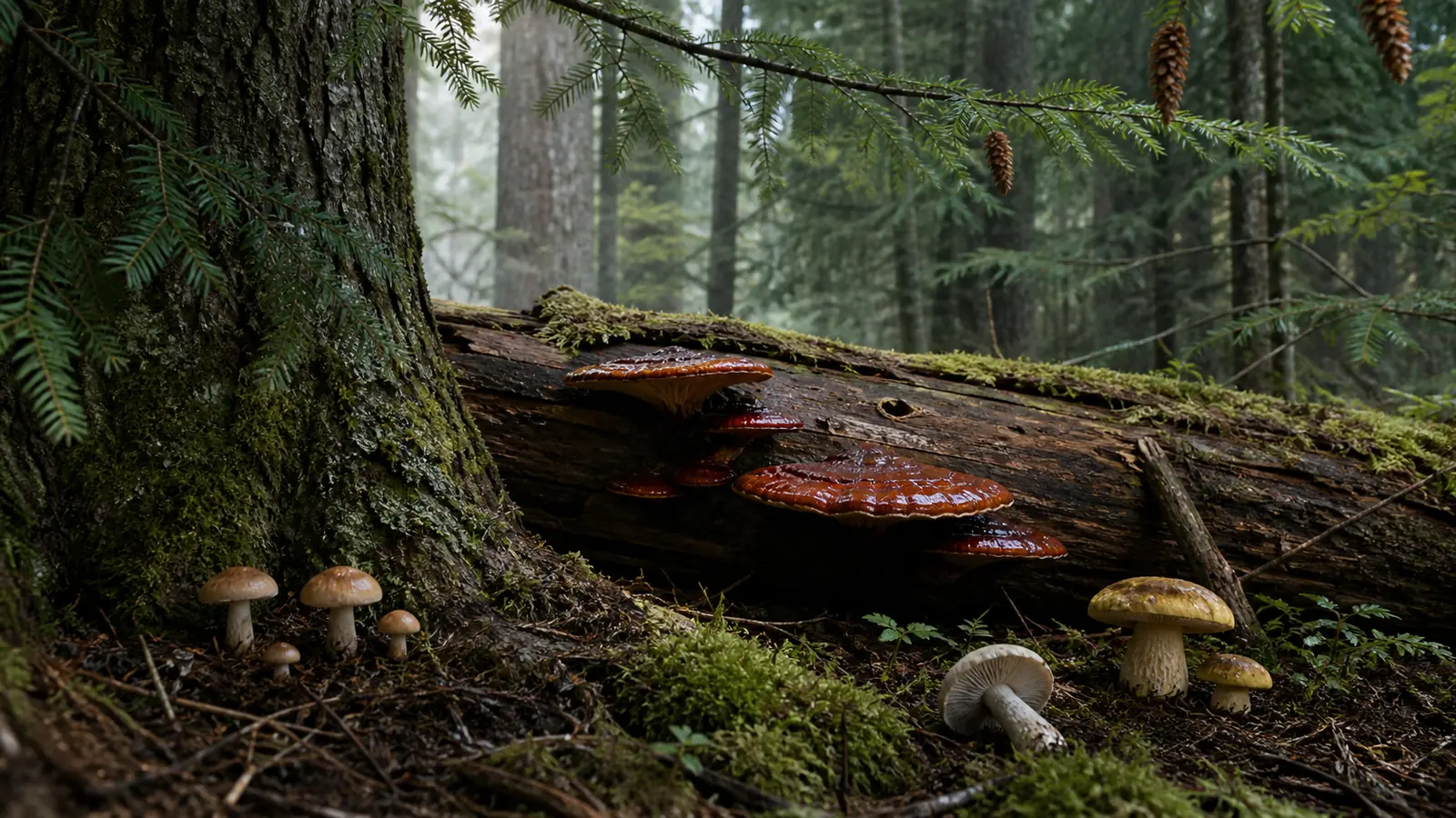 Which Mushrooms Grow on Hemlock Trees?