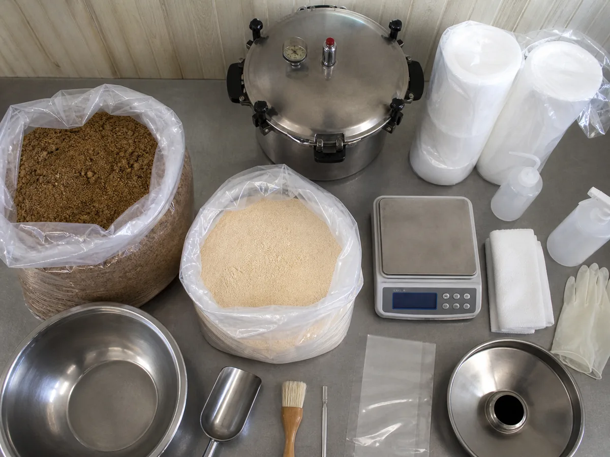 Filter bags, woody substrate, supplement, scale, pressure vessel, and hygiene tools