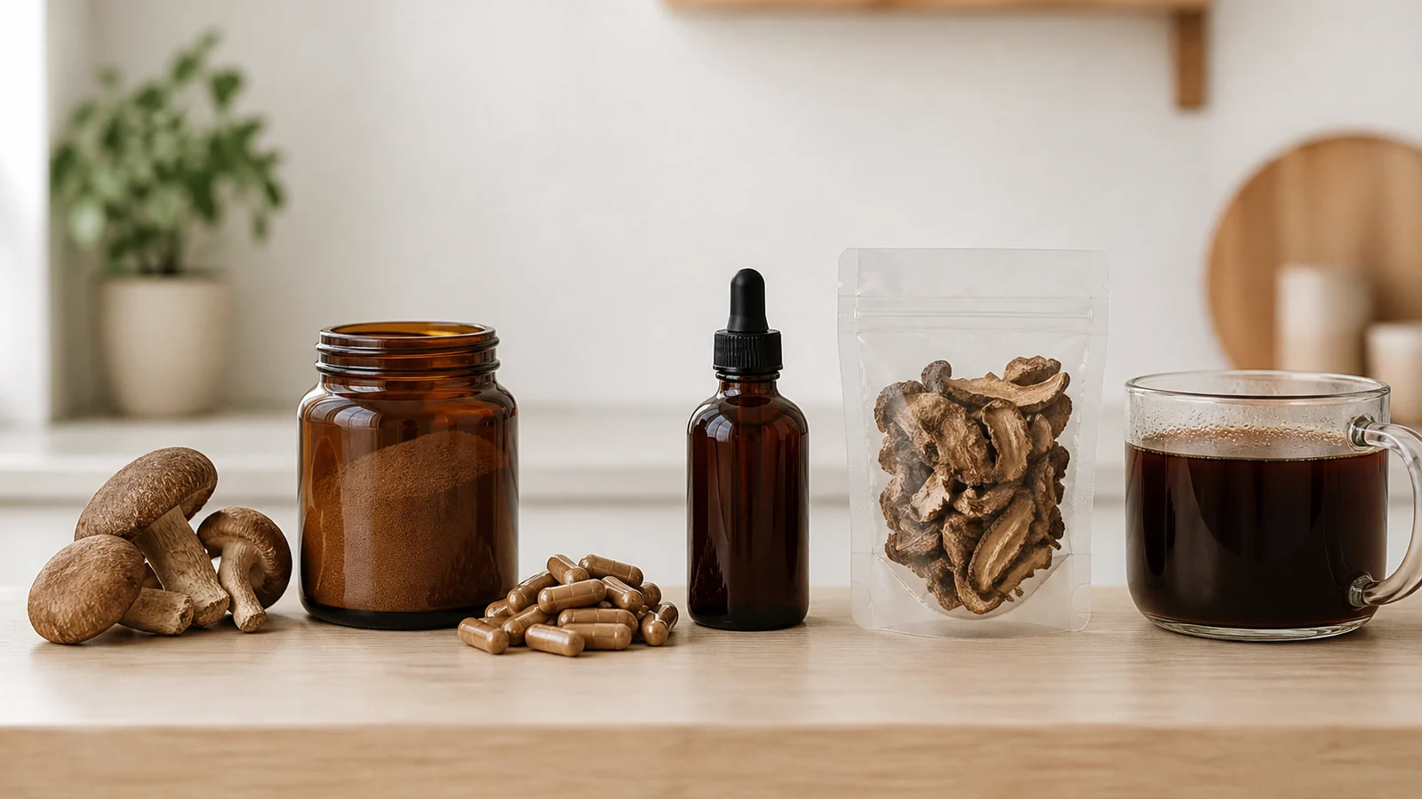 Mushroom Supplements: One Material, Five Formats, Four Decisions