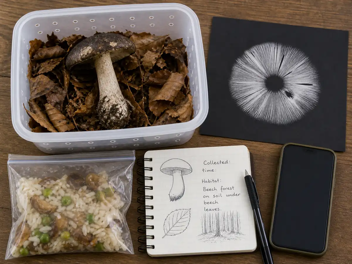 Burnt knight white print meal leftovers and collection notes
