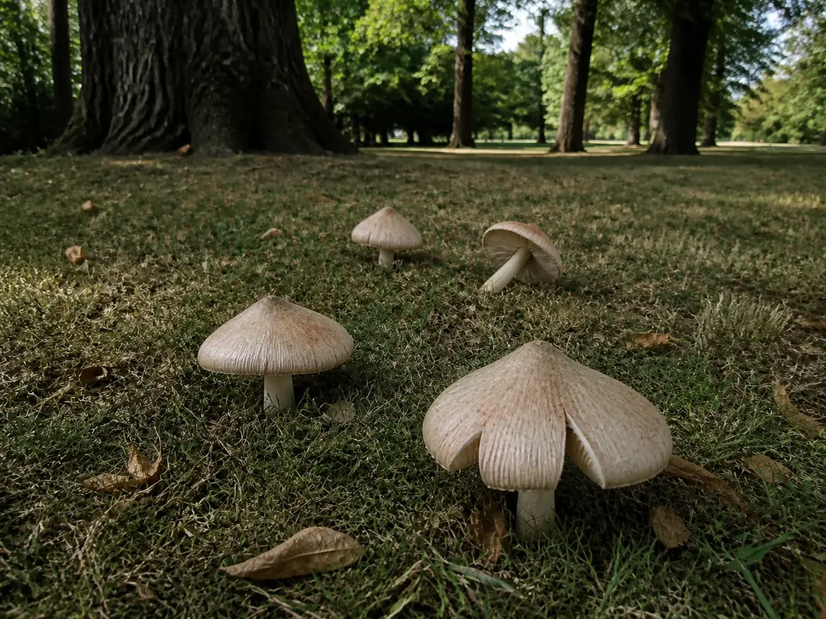 Deadly fibrecaps on calcareous park soil beneath mature beech and lime trees