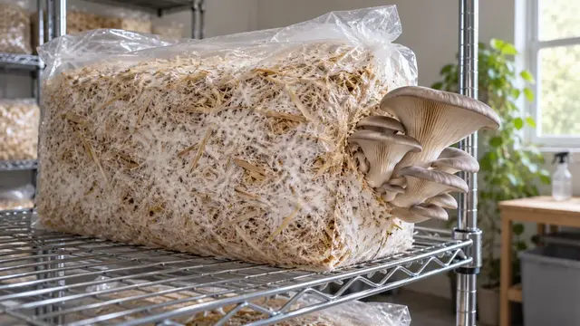 Bulk Substrate for Mushrooms: Materials, Heat, Spawn Rate